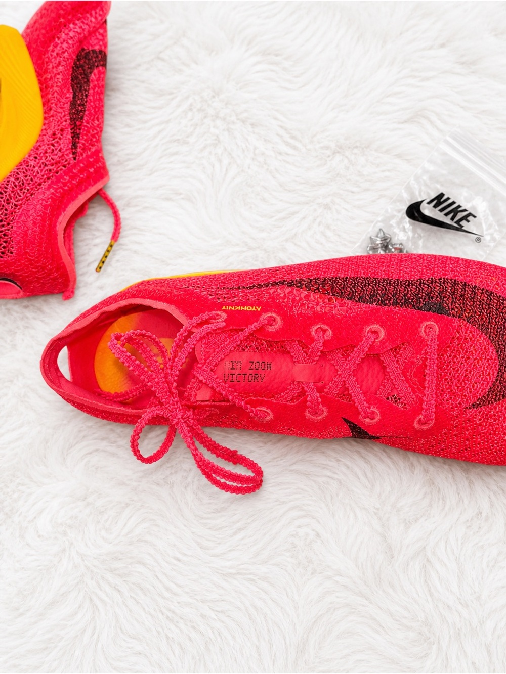 Nike Air Zoom Victory Women’s 8.5 Track Spikes Hyper Pink AtomKnit Racing Shoes - Picture 4 of 7